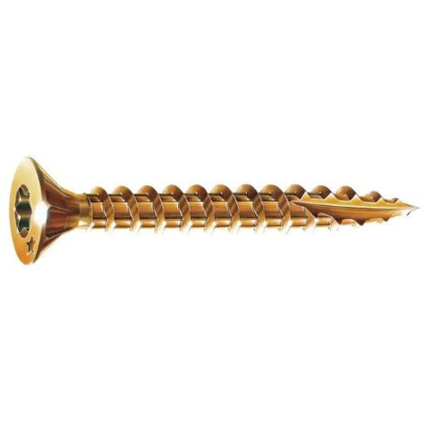Rocket – Boîte de 500 vis à bois fraisantes Torx 3,5 x 16 mm – Acier bichromaté – Filetage total – Pointe effilée – 351400223292