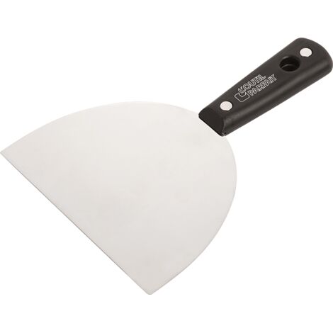 L'Outil Parfait – Couteau à enduire 15 cm – Lame en acier inoxydable trempé – Bords à 90° pour angles – Manche ergonomique en polypropylène