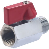 Vanne D'Arrêt En T 3/8" X 3/8" X 1/4" Avec Robinet – Adaptateur Robinet Évier Pour Filtre à Eau Osmose Inverse Sous Évier – Laiton Chromé Anti-Fuite