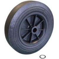 Kit roue gomme Ø250 pour bétonnières ALTRAD et Guy Noel – Rondelle de frein incluse – Compatible 170L à 180L – Pour chantiers humides