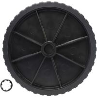 Roue plastique Ø200 pour bétonnière électrique – Kit avec rondelle de frein – Compatible bétonnières ALTRAD et Guy Noel 130L à 160L
