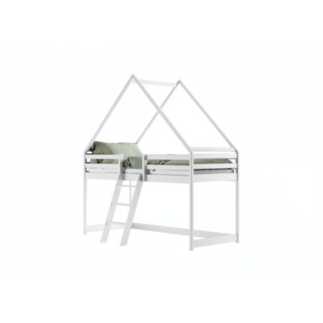 Lit enfant mi-hauteur MYA 90X200 Blanc - blanc (1/3)