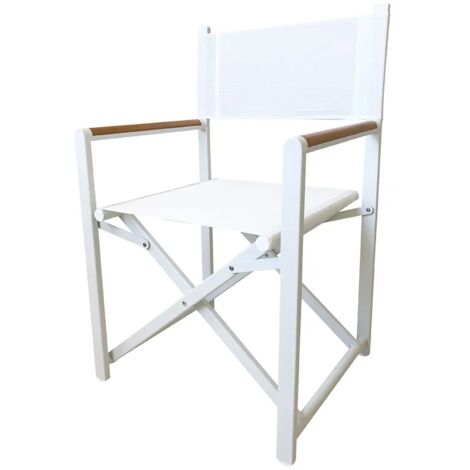 Stepchair Mar058 Palazzo – Sedia Pieghevole In Legno Di Mogano – Scala Inglese Stile Vintage – Bianco - 2