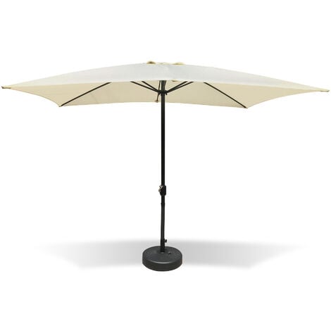 BURI Regenschirm mit Holzgriff Automatik Stockschirm Stützschirm