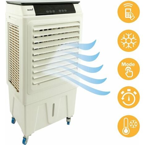 MaxxHome Luftkühler - Ventilator - Mobile klimaanlage ohne Abluftschlauch -  Lüfter 3in1 mit Kühlelementen - 3 Geschwindigkeiten - Weiß