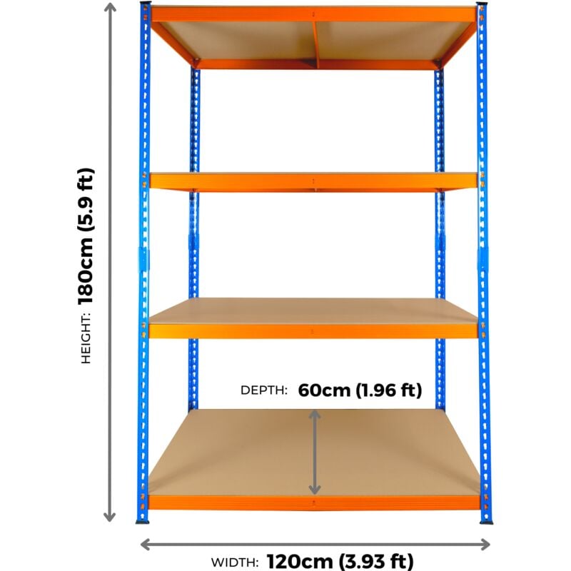 BiGDUG 300kg Industrial Strength Shelving Unit