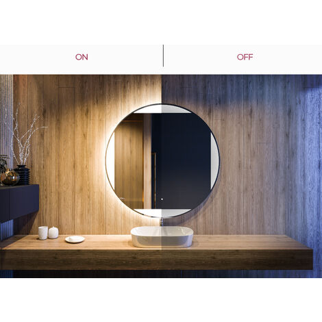 Rond Illumination LED Miroir Sur Mesure Eclairage Salle De Bain