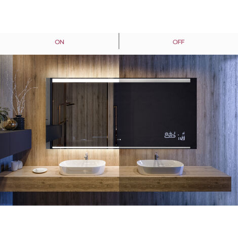 Miroir Salle De Bain Avec LED FORAM L49 - Sur Mesure, Bluetooth, Station Météo, Anti-buée, Garantie 2 Ans - 5