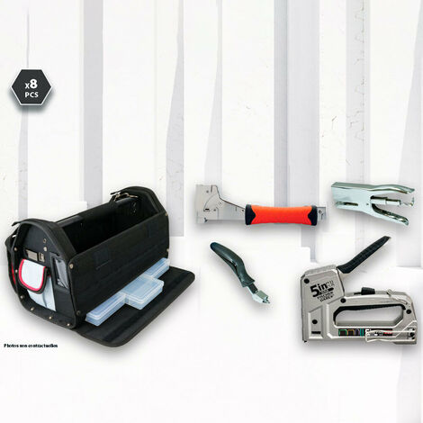 Kit fixation (agrafeuse, marteau agrafeur) 8 pièces (1/5)
