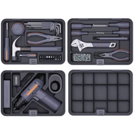 Caisse à outils compacte 74 pièces