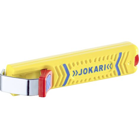 Jokari – Pince à dénuder Secura No. 27 – Profondeur de coupe réglable – Lame orientable – Réglage automatique de la coupe circulaire et longitudinale (1/10)