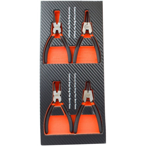 Module mousse 4 pinces circlip pour servante d'atelier