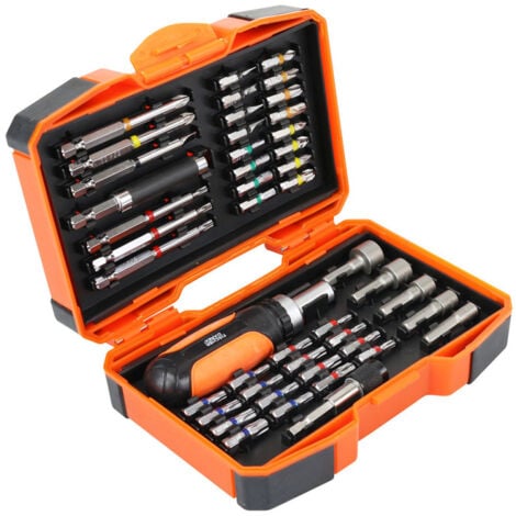 Coffret tournevis porte embout cliquet + embouts