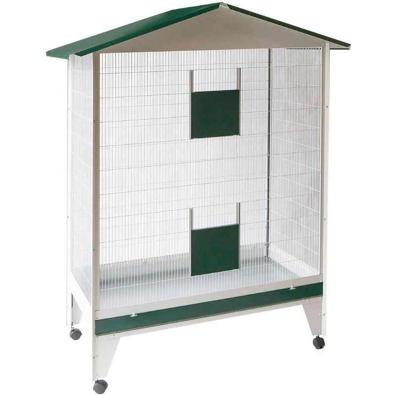 Voliera Smontabile Con Ruote 104x55x160H