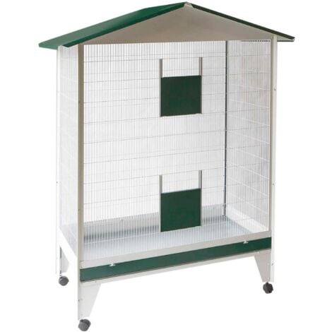 Voliera Smontabile Con Ruote 104x55x160H
