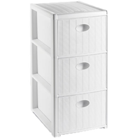 Commode Elegance, 30 x 40 x 80 cm, wit