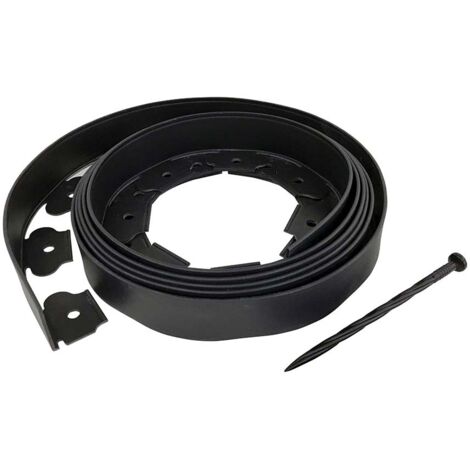 Verdemax Bordura Flessibile Ornamentale con 15 Picchetti - 5m x H5cm (1/2)
