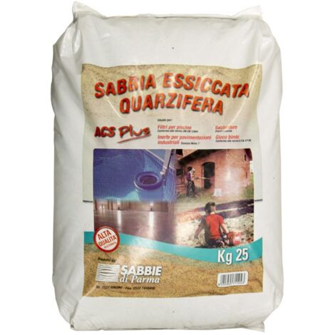 SABBIA QUARZIFERA per filtro pompa piscina da 25