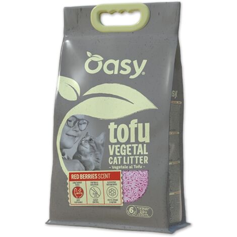 Oasy lettiera vegetale tofu red berries 6LT