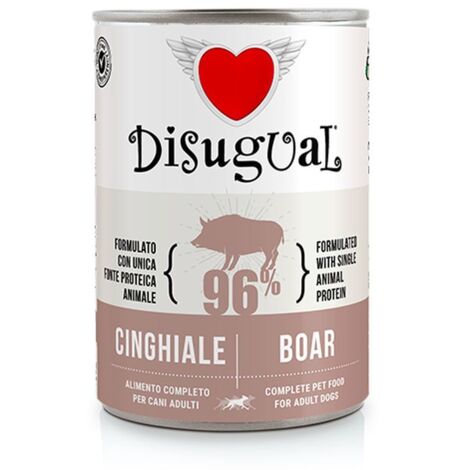 Disugual Cane Monoproteico Lattina 400gr Cinghiale