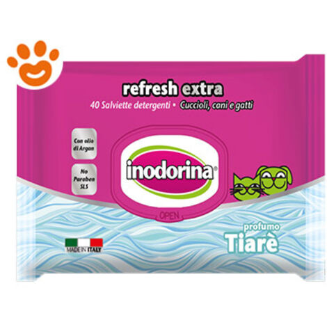 Inodorina Refresh Extra Salviette detergenti Tiarè