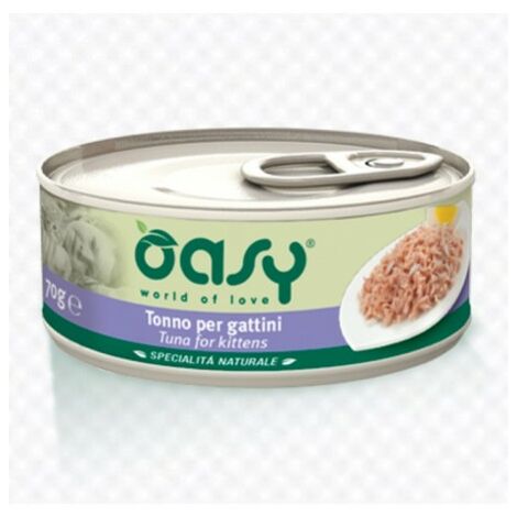 OASY wet cat Spec. Naturali-tonno per gattini-lattina 150gr