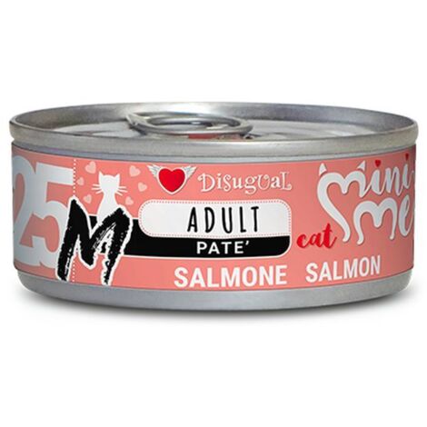 Disugual Gatto Mini-Me Linea M Lattina 85gr 25 ADULT SALMONE