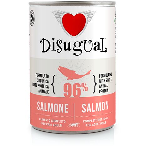 Disugual Cane Monoproteico Lattina 400gr Salmone