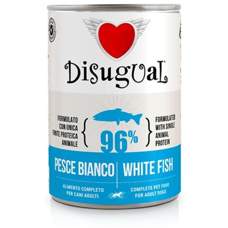 Disugual Cane Monoproteico Lattina 400gr Pesce Bianco