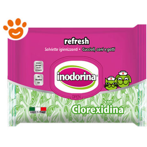 Salviettine Inumidite per Animali Domestici Inodorina REFRESH