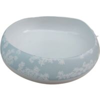Lily Centrotavola 31cm Ceramica Bianco Azzurro TOGNANA
