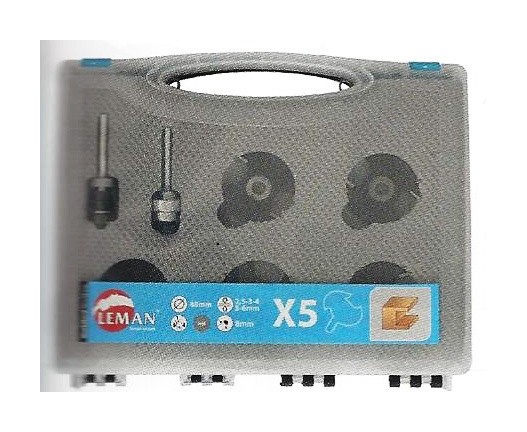 Arbre porte-disques à rainer Q6 livré avec roulement et bagues