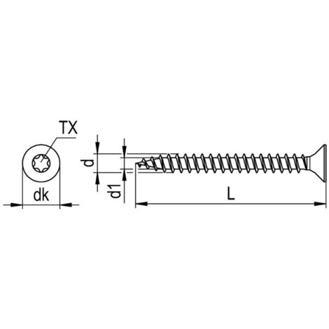 BOITE DE 1000 VIS A BOIS R2 PLUS 5,0 X 30 MM