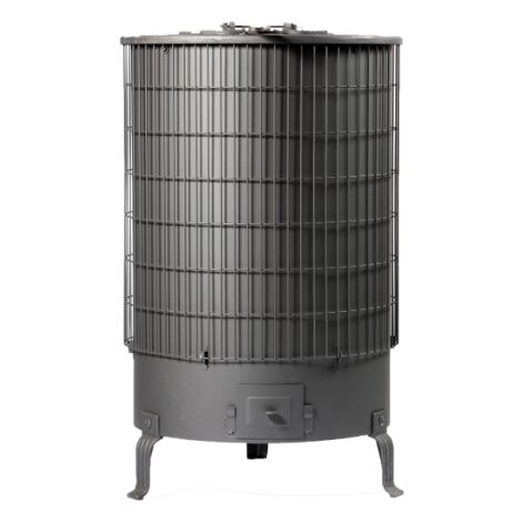 Poêle à bois 12 kW pour bûches jusqu'à 600 mm – Volume de chauffe 265 m³ – Évacuation fumées 125 mm – Classe énergétique A+ – Deom Turbo