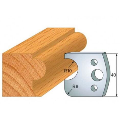 Leman - Jeu de 2 fers profilés acier Ht.40 mm N°004