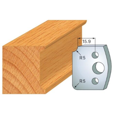 Leman - Jeu de 2 fers profilés acier Ht.40 mm N°172