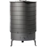 Poêle à bois DEOM TURBO 6 – Puissance 12.5 kW – Longueur max de bûche 600 mm – Évacuation des fumées diamètre 153 mm – Classe énergétique A