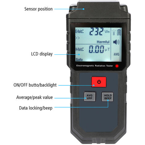 KKmoon Testeur de qualité et de résistance à leau avec fonction ATC pour compensation de température et rétroéclairage PH-991 
