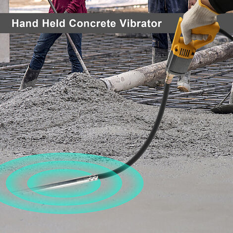 EINFEBEN vibrateur de béton 5000 U/min vibration bouteille bouteille 1.5m vibrateur main vibrateur compacteur de béton 1000W