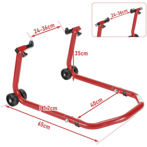 Béquille D'atelier Pour Moto - Arrière Réglable En Aluminium - Marque A-PRO