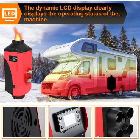 Chauffage diesel 12v Diesel Air Heater 8kw avec l'interrupteur LCD pour  voiture camions camping-car bateau bus
