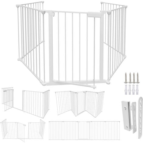 SWANEW Barrière de Sécurité pour bébé, Animaux Enfant Grille de Protection  Cheminée Pare-Feu de Cheminée