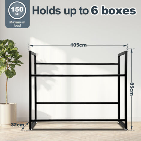 EINFEBEN 105x32x85cm Étagère à caisses de boissons Étagère à bière Rack à boissons Étagère pour Caisses de Boissons
