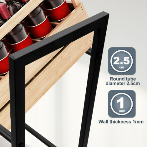 EINFEBEN 105x32x85cm Étagère à caisses de boissons Étagère à bière Rack à boissons Étagère pour Caisses de Boissons