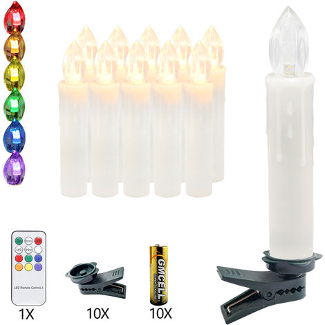 Lot de 20 bougies flottantes avec baguette,bougies magiques à suspendre,bougie  LED flottante sans flamme 