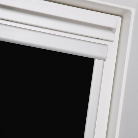 EINFEBEN Store occultant S08 pour lucarne Velux, 100% occultant, 97,3116cm, avec rails latéraux argentés