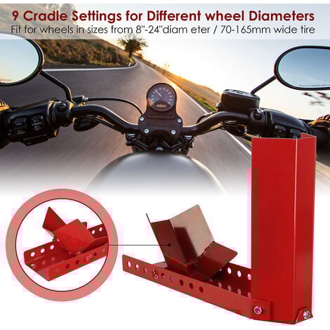 Béquille d'atelier pour moto Support de moto roue élévateur levage stand range lift fourche