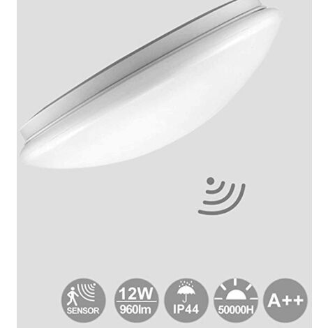 LED Plafonnier plafonnier bois Moderne Rond Blanc chaud Chambre la Cuisine le Salon le Balcon et le Couloir 12W