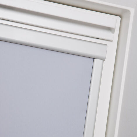 EINFEBEN Store occultant pour Velux S08, store de lucarne 100% occultant, store de lucarne opaque, Gris 50.777.4cm
