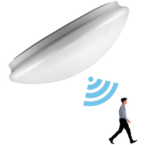 LED Plafonnier 12W plafonnier bois Moderne Rond Blanc chaud Chambre la Cuisine le Salon le Balcon et le Couloir